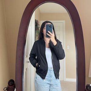 BNWOT Black Bomber Jacket